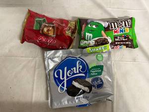 lot 227 image: Rolos, Mini M&Ms, York Peppermint Patties