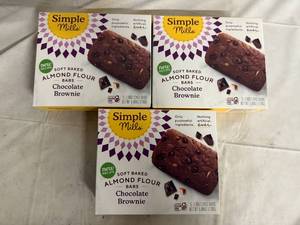 lot 128 image: 3 Boxes of Simple Mills Chocolate Brownie Bars