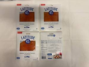 lot 7 image: 4x 4oz Smoked Atlantic Salmon-Latitude 45