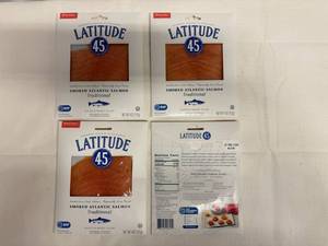 lot 8 image: 4x 4oz Smoked Atlantic Salmon-Latitude 45