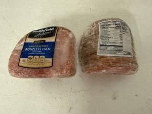 lot 35 image: E. 5.25lbs Smithfield Sliced Boneless Ham-Maple Flavored