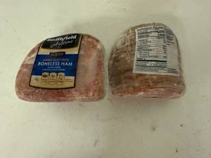 lot 38 image: E. 5.25lbs Smithfield Sliced Boneless Ham-Maple Flavored