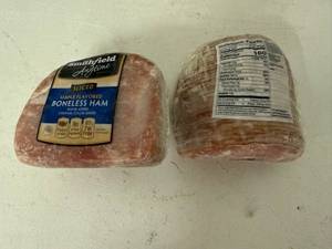 lot 39 image: E. 5.00lbs Smithfield Sliced Boneless Ham-Maple Flavored