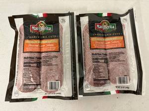 lot 52 image: E. 2x 12oz Margherita Uncured Genoa Salami-Charcuterie Cuts