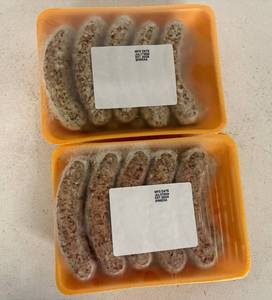 lot 74 image: B. 2x 10ct Traditional Bratwursts