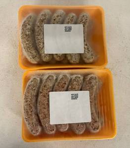 lot 75 image: B. 2x 10ct Traditional Bratwursts