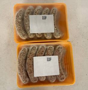 lot 80 image: B. 2x 10ct Traditional Bratwursts