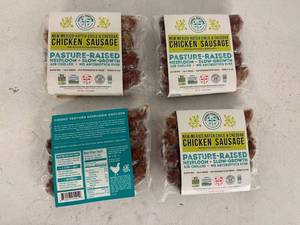 lot 85 image: G. 4x 12oz Chicken Sausage-New Mexico Hatch Chile & Cheddar