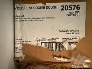 lot 90 image: G. Bulk Case Lemon Crescent Cookies
