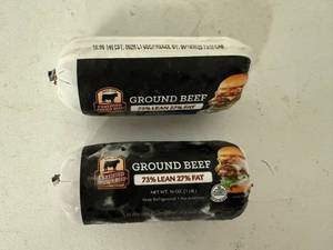 lot 93 image: CC. 2x 1lb Certified Angus Beef-73% Lean 27%Fat