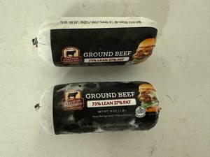 lot 96 image: CC. 2x 1lb Certified Angus Beef-73% Lean 27%Fat