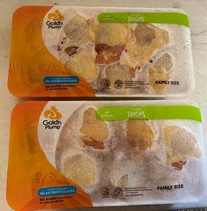 lot 97 image: DD. 2x Family Pack Chicken Thighs-Golden Plump