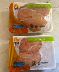 lot 100 image: DD. 2x Boneless Skinless Breast Fillets-Golden Plump