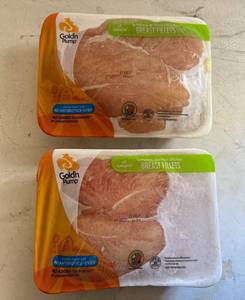 lot 102 image: DD. 2x Boneless Skinless Breast Fillets-Golden Plump