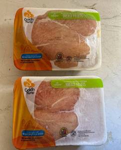 lot 103 image: DD. 2x Boneless Skinless Breast Fillets-Golden Plump