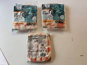 lot 131 image: AA. 3x 160z Crab Delights-Louis Kemp-22025