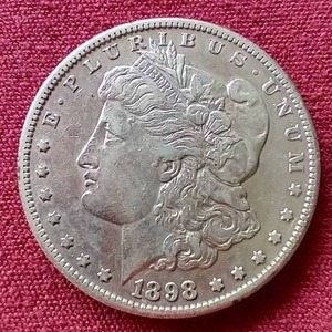 lot 9 image: 1898-S Morgan Dollar