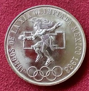 lot 22 image: Stunning 1968 Mexico Silver 25 Pesos Olympic Coin