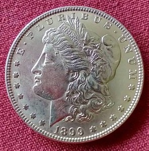 lot 27 image: Beautiful 1899 Morgan Dollar - Wow