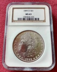 lot 36 image: 1899-O Morgan Dollar - NGC MS63