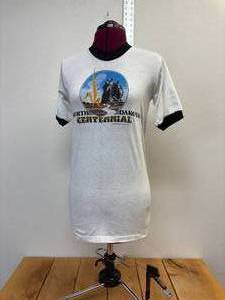 lot 1-J2025 image: Vintage North Dakota Centennial Ringer T-Shirt  Adult Medium