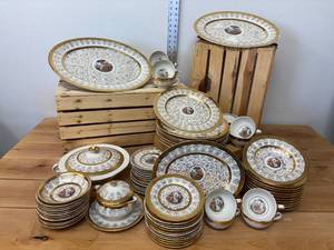 lot 97-J2025 image: Vintage La Petite TutuK China Set  Complete and Charming