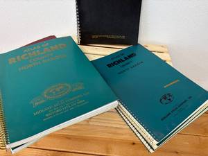 lot 21-J2025 image: Collection of 11 Richland County Atlases  Various Years