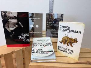 lot 24-J2025 image: Five Hard Books by Local Bestselling Author Chuck Klosterman  Four Signed Including Fargo Rock City