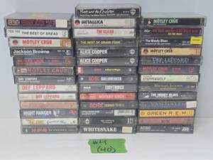 lot 125 image: Lot of 40 Vintage Mostly Rock & Roll Cassette Tapes #4