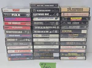 lot 128 image: Lot of 40 Vintage Mostly Rock & Roll Cassette Tapes #7