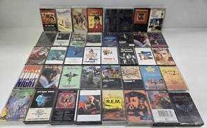 lot 132 image: Lot of 40 Vintage Mostly Rock & Roll Cassette Tapes #11