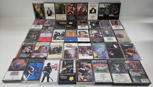 lot 133 image: Lot of 40 Vintage Mostly Rock & Roll Cassette Tapes #12