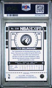 ROB DILLINGHAM 2024 NBA HOOPS PURPLE EXPLOSION ROOKIE CARD 097/110 PSA GEM MT 10 107987315