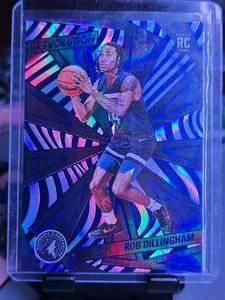 lot 17 image: ROB DILLINGHAM 2024-25 PANINI REVOLUTIONS BLUE STORM ROOKIE CARD 2425