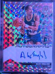lot 44 image: ALEX ENGLISH 2024-25 PANINI MOSAIC BRONZE AUTOGRAHPS 7275