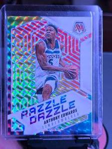 lot 58 image: ANTHONY EDWARDS 2024-25 PANINI MOSAIC RAZZLE DAZZLE SP
