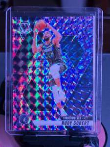lot 54 image: RUDY GOBERT 2024-25 PANINI MOSAIC PURPLE SNAKESKIN 2224