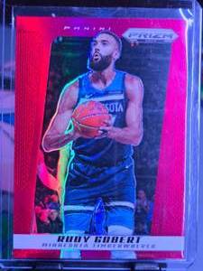 lot 46 image: RUDY GOBERT 2024-25 PANINI PRIZM DECA RED PRIZM 157199