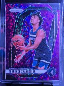 lot 22 image: TERRENCE SHANNON JR 2024-25 PANINI PRIZM PURPLE FAST BREAK ROOKIE CARD 7275