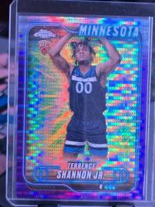 lot 31 image: TERRENCE SHANNON JR 2024-25 TOPPS CHROME PURPLE SONAR ROOKIE CARD 216275