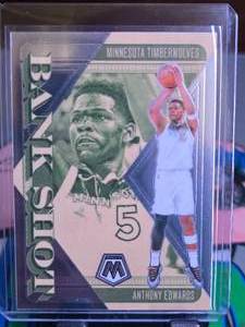 lot 83 image: ANTHONY EDWARDS 2024-25 PANINI MOSAIC BANK SHOT