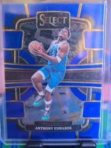 lot 91 image: ANTHONY EDWARDS 2023-24 PANINI SELECT CONCOURSE BLUE