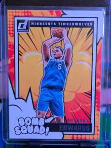 lot 79 image: ANTHONY EDWARDS 2024-25 PANINI DONRUSS BOMB SQUAD