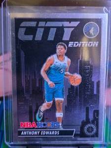 lot 93 image: ANTHONY EDWARDS 2023-24 PANINI NBA HOOPS CITY EDITION CHROME