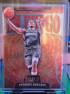 lot 86 image: ANTHONY EDWARDS 2024-25 PANINI SELECT EN FUEGO