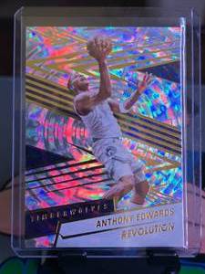 lot 63 image: ANTHONY EDWARDS 2024-25 PANINI REVOLUTIONS FRACTAL