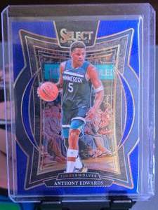 lot 67 image: ANTHONY EDWARDS 2024-25 PANINI SELECT BLUE CONCOURSE