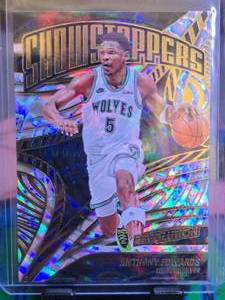 lot 88 image: ANTHONY EDWARDS 2024-25 PANINI REVOLUTIONS SHOWSTOPPERS FRACTAL