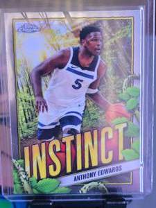 lot 71 image: ANTHONY EDWARDS 2025 TOPPS CHROME INSTINCT
