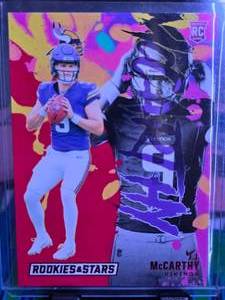 lot 115 image: JJ MCCARTHY 2024 PANINI ROOKIE & STARS ROOKIE CARD